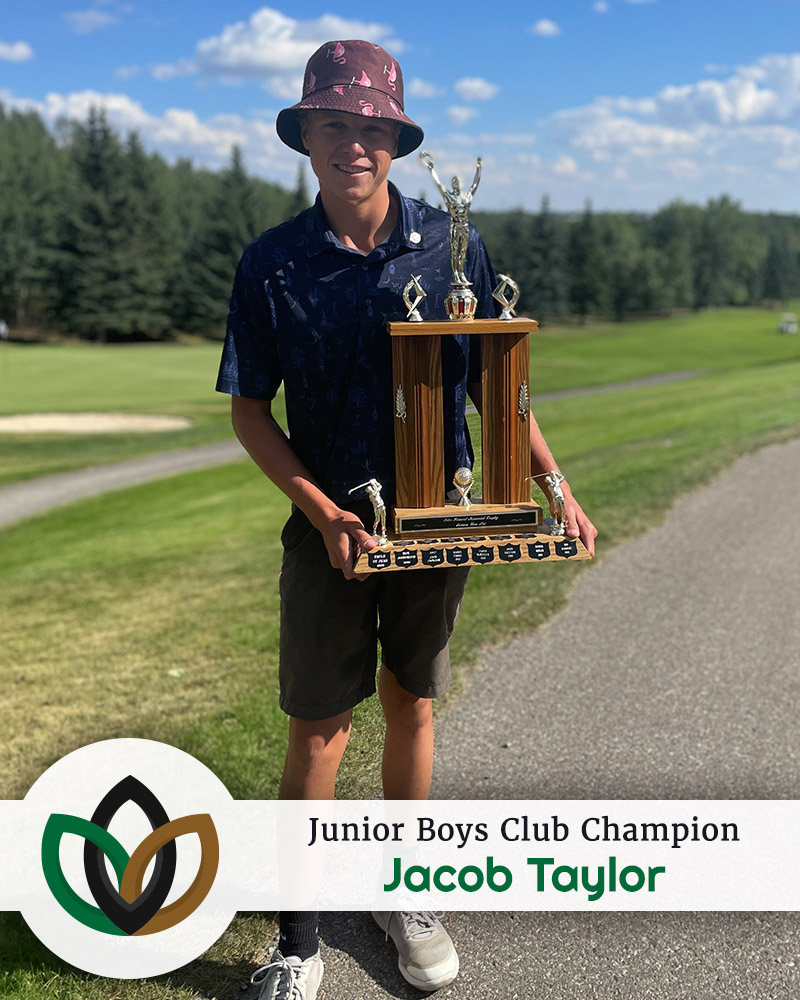 Junior Boys Club Champion - Jacob Taylor